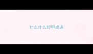 什么什么卸甲成语