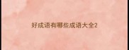 好成语有哪些成语大全