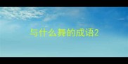 与什么舞的成语