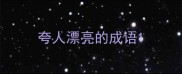 夸人漂亮的成语
