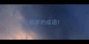 新学的成语