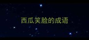 西瓜笑脸的成语