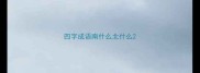 四字成语南什么北什么
