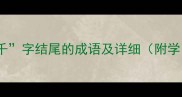 20个以千字结尾的成语及详细附学习技巧