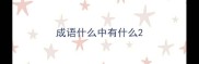 成语什么中有什么