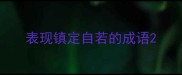 表现镇定自若的成语