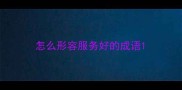 怎么形容服务好的成语