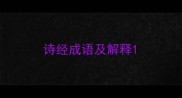 诗经成语及解释