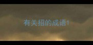 有关招的成语