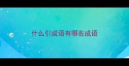 什么引成语有哪些成语