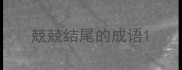 兢兢结尾的成语