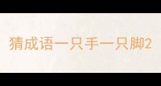 猜成语一只手一只脚