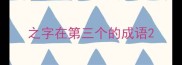 之字在第三个的成语