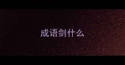 成语剑什么