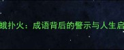 飞蛾扑火成语背后的警示与人生启示