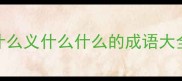 什么义什么什么的成语大全