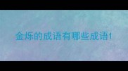 金烁的成语有哪些成语