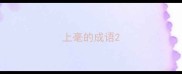 上毫的成语