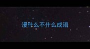 漫什么不什么成语