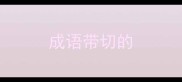 成语带切的