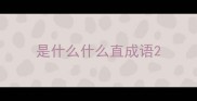 是什么什么直成语