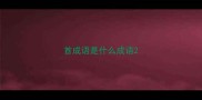 首成语是什么成语