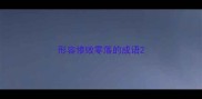 形容惨败零落的成语