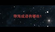 带海成语有哪些