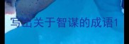 写出关于智谋的成语