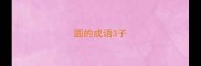 圆的成语3子