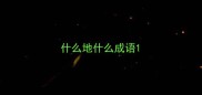 什么地什么成语