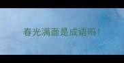 春光满面是成语吗