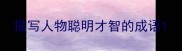 描写人物聪明才智的成语