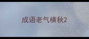 成语老气横秋