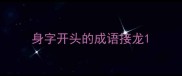 身字开头的成语接龙