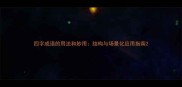 四字成语的用法和妙用结构与场景化应用指南