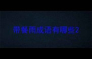 带餐雨成语有哪些