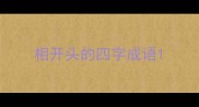 相开头的四字成语