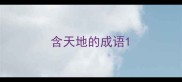 含天地的成语