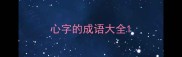 心字的成语大全
