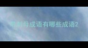 带刺母成语有哪些成语