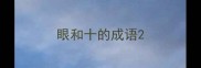 眼和十的成语