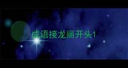成语接龙丽开头