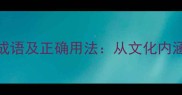 含有是的的成语及正确用法从文化内涵到现代应用