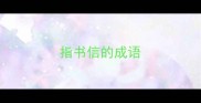 指书信的成语