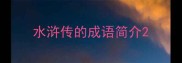 水浒传的成语简介