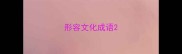 形容文化成语