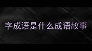 字成语是什么成语故事