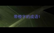 带橙字的成语