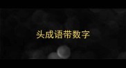 头成语带数字